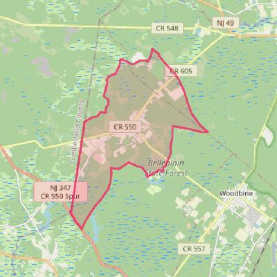 Map of Belleplain