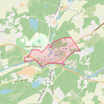 Map of Blairstown