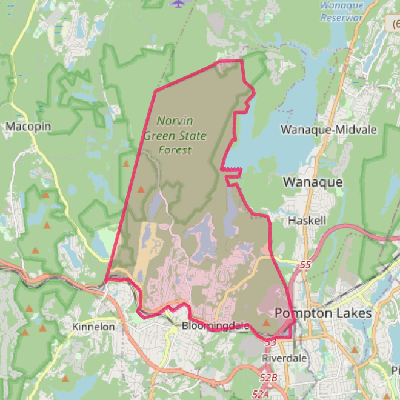 Map of Bloomingdale