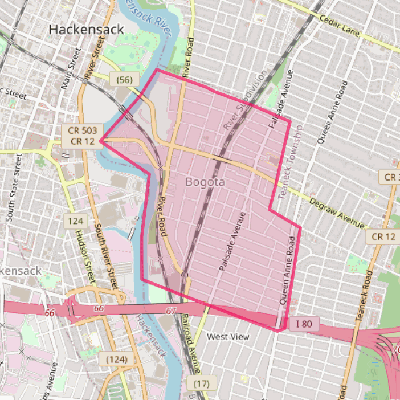 Map of Bogota