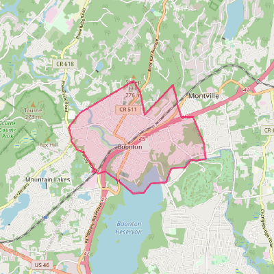 Map of Boonton