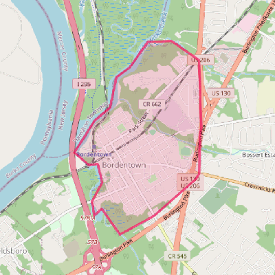 Map of Bordentown