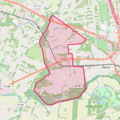 Map of Bradley Gardens