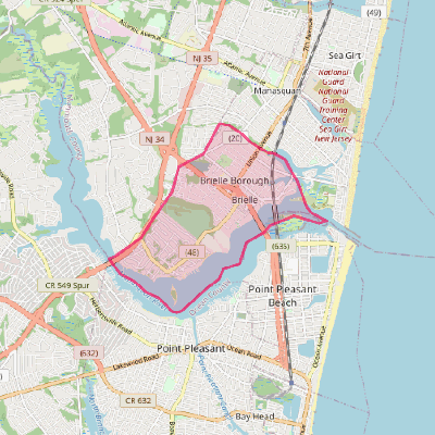 Map of Brielle