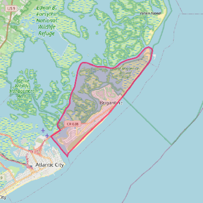 Map of Brigantine