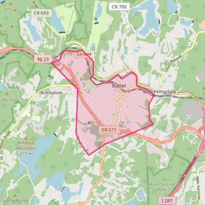 Map of Butler