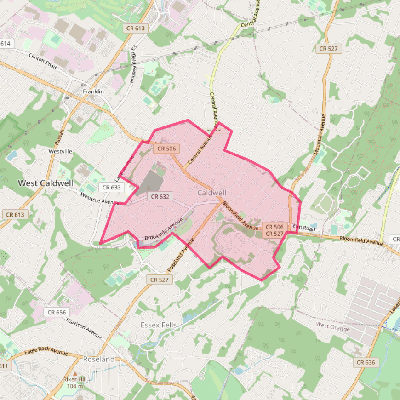 Map of Caldwell