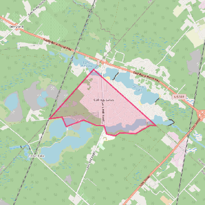 Map of Collings Lakes