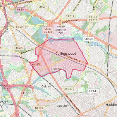 Map of Collingswood