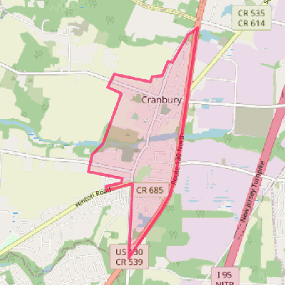 Map of Cranbury