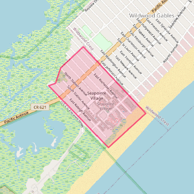 Map of Diamond Beach