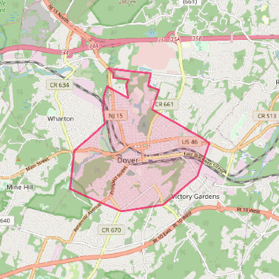 Map of Dover