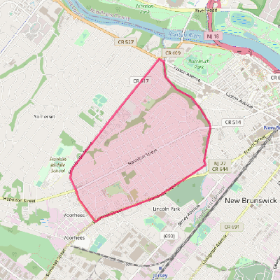 Map of East Franklin