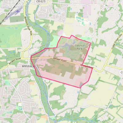 Map of East Millstone