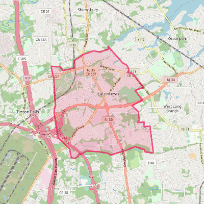 Map of Eatontown