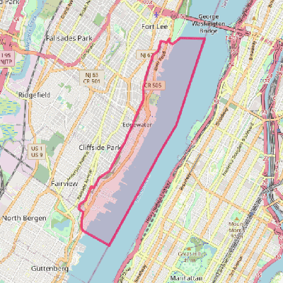 Map of Edgewater