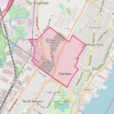 Map of Fairview