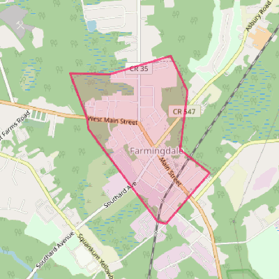 Map of Farmingdale