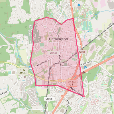 Map of Flemington