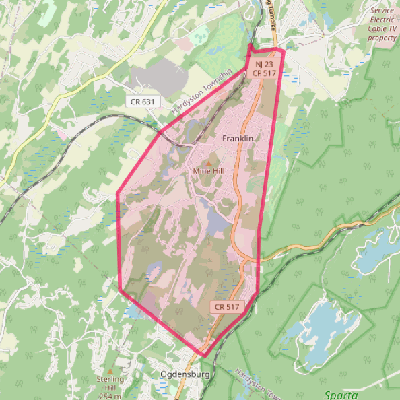 Map of Franklin