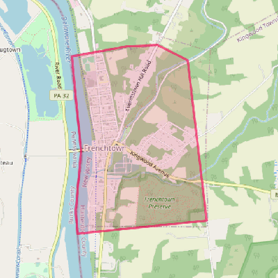 Map of Frenchtown