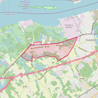 Map of Gibbstown