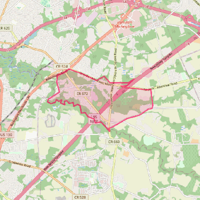 Map of Groveville