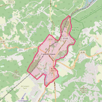 Map of Hackettstown