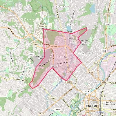 Map of Haledon
