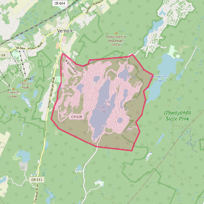 Map of Highland Lakes