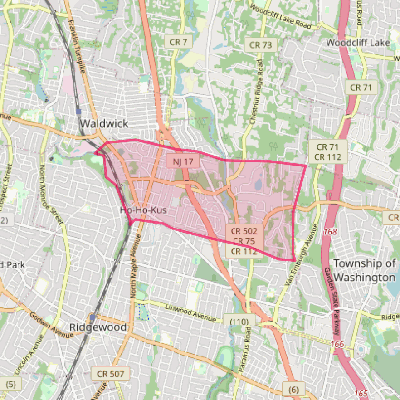 Map of Ho-Ho-Kus