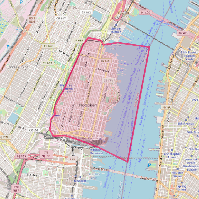 Map of Hoboken