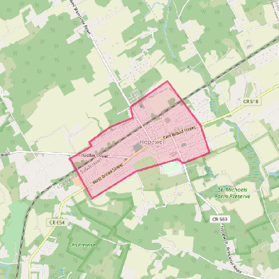 Map of Hopewell