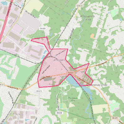 Map of Jamesburg