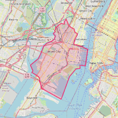 Map of Jersey City