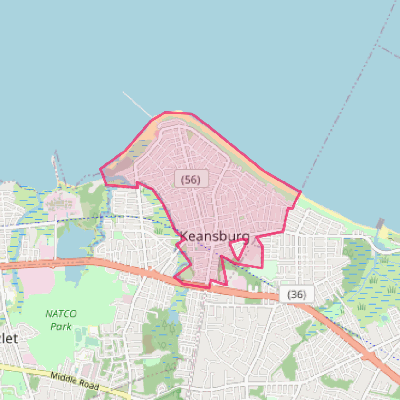 Map of Keansburg