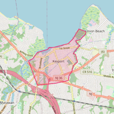 Map of Keyport