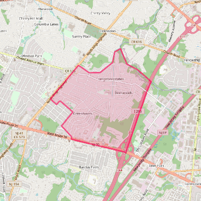 Map of Kingston Estates