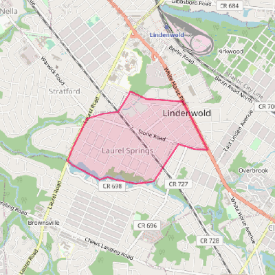 Map of Laurel Springs