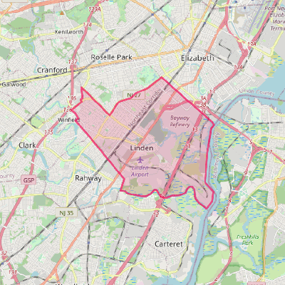 Map of Linden