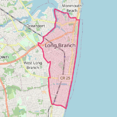 Map of Long Branch