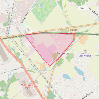 Map of Lopatcong Overlook