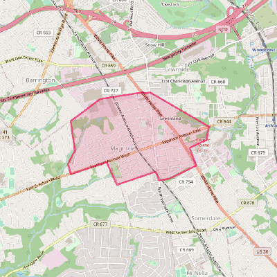 Map of Magnolia