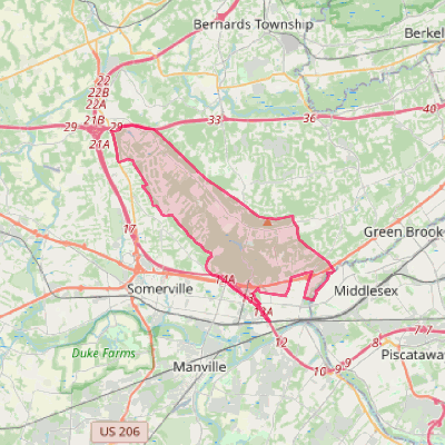 Map of Martinsville