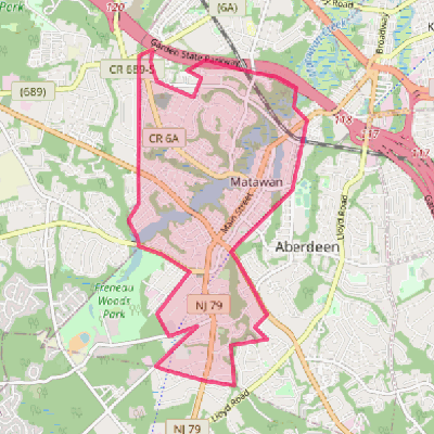 Map of Matawan