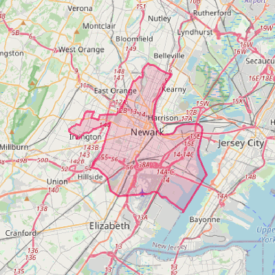 Map of Newark