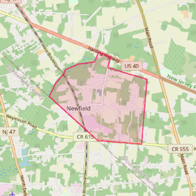 Map of Newfield