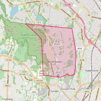 Map of North Haledon