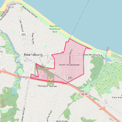 Map of North Middletown