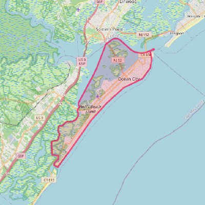 Map of Ocean City